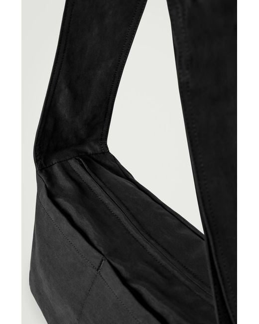 COS Black Mini Slouchy Crossbody Bag for men