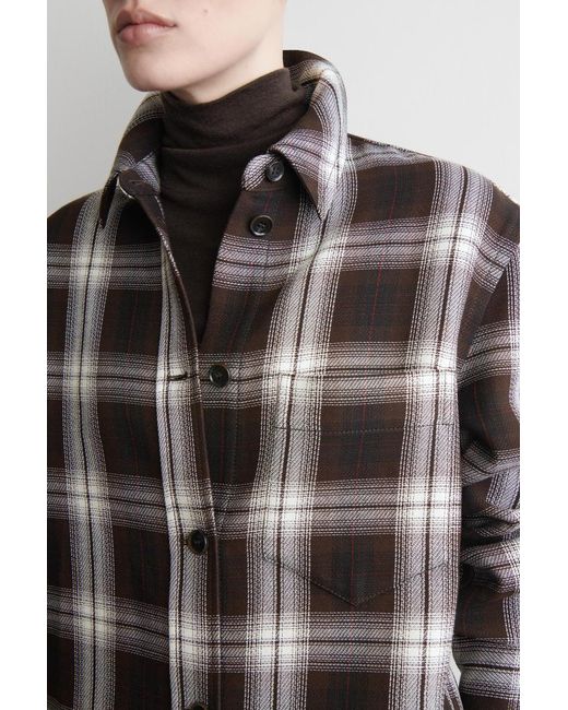COS Red Checked Overshirt