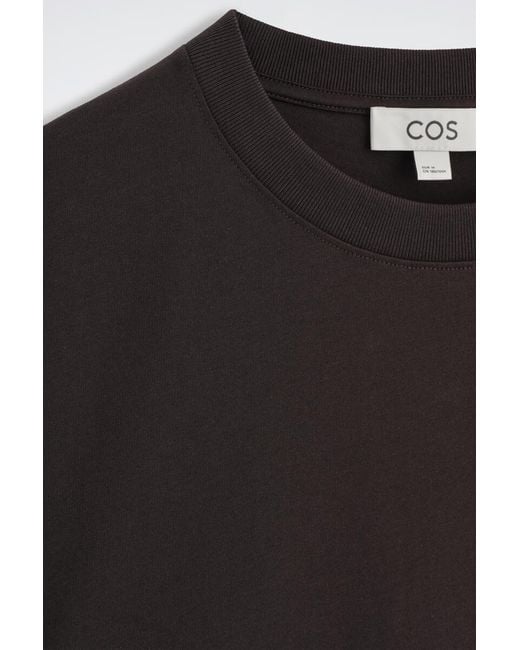 COS Black Relaxed Cotton-Crepe Tank Top for men