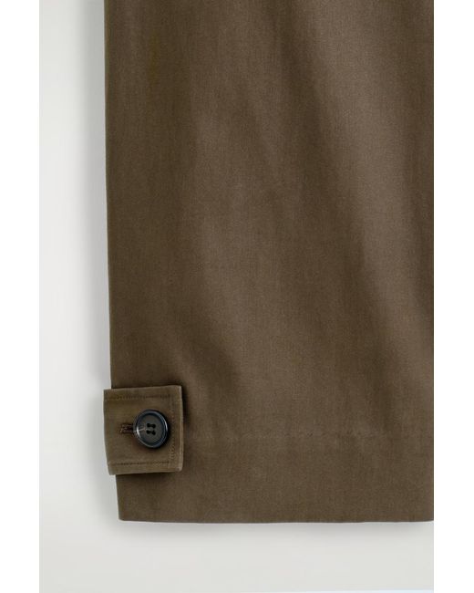 COS Green Barrel-Leg Cotton Utility Pants