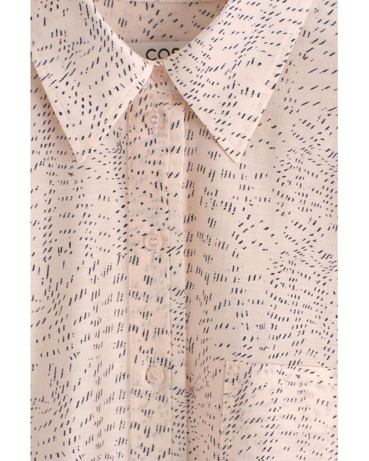 COS Natural Printed Fluid Shirt