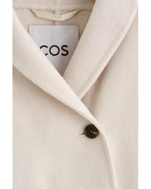 COS Natural Double-Faced Wool Pea Jacket
