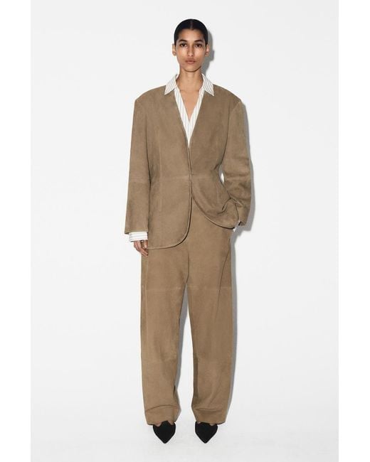 COS Natural Fluid Straight-Leg Pants