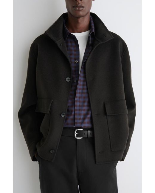 COS Purple Checked Cotton Shirt for men