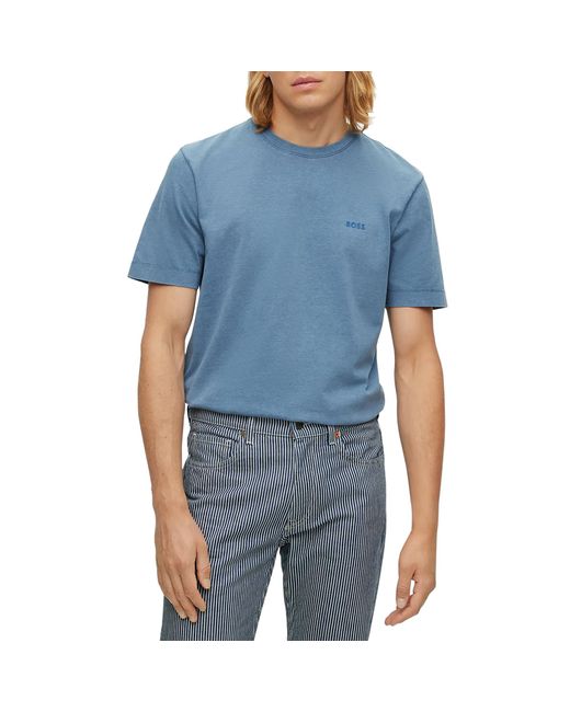 T-Shirt à Manches Courtes Testructured BOSS by HUGO BOSS pour homme en  coloris Bleu | Lyst