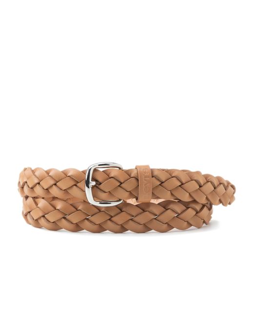 Levi's Perfect Braid Leather Belt in Brown | Lyst UK