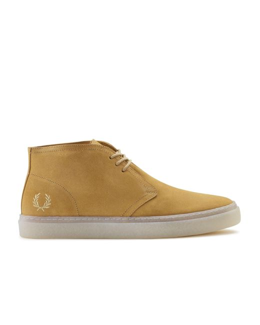 Fred Perry Hawley Suede Shoes in Natural for Men | Lyst