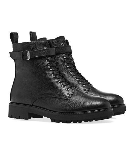 Belstaff Finley Combat Boots in Black | Lyst