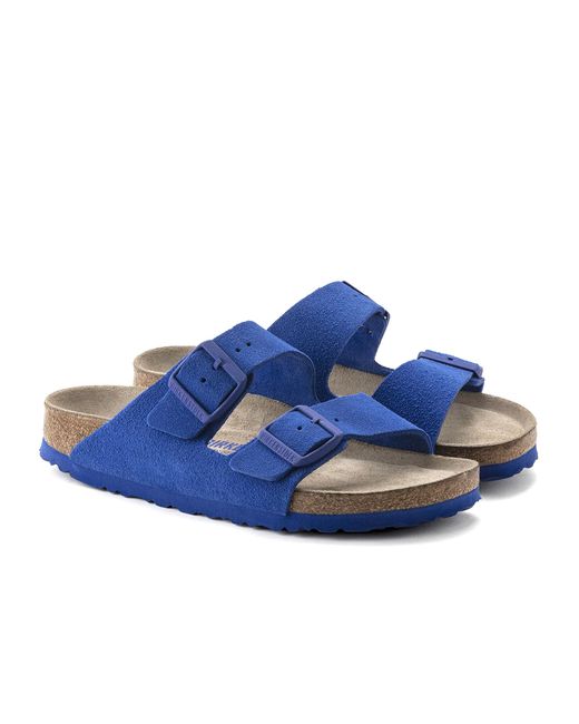 Birkenstock Arizona Sfb Vl Suede Regular Sandals in Ultra Blue (Blue