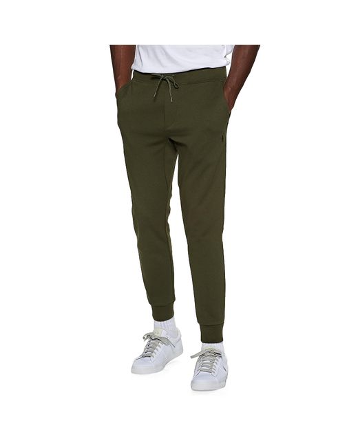 Polo Ralph Lauren Double Knit Jogging Pants in Green for Men Lyst