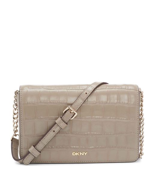 DKNY Bryant Full Flap Crossbody Crocodile Finish Handbag Lyst