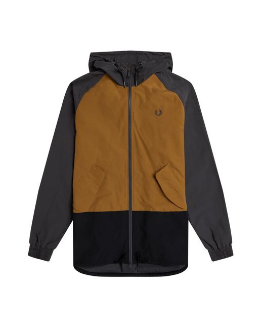 Fred Perry Colour Block Sailing Jacket Gunmetal for Men - Save 56% | Lyst