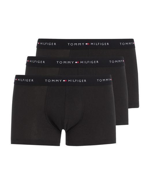 Tommy Hilfiger 3 Pack Wb Trunk Boxer Shorts in Black for Men | Lyst