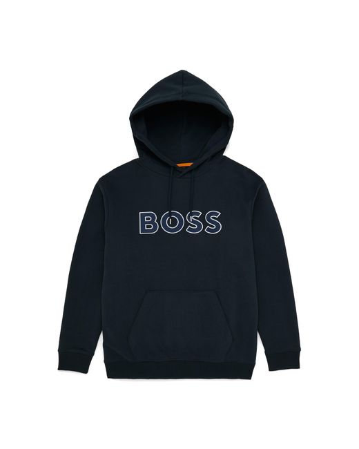 BOSS by HUGO BOSS Logo Sweater in Blue for Men | Lyst UK
