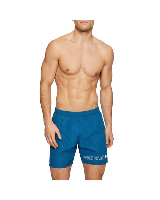 BOSS by HUGO BOSS Dolphin Swim Shorts in Light/Pastel Blue (Blue) for Men |  Lyst