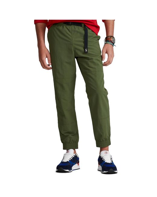 Polo Ralph Lauren Classic Tapered Fit Hiking Jogging Pants in Army