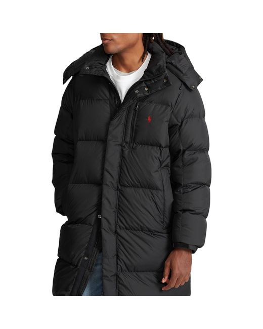 Polo Ralph Lauren Water Repellant Down Jacket in Black for Men Lyst