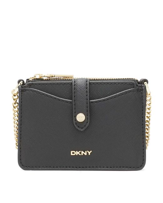 DKNY Thomasina Micro Mini Crossbody in Black/Gold (Black) Lyst