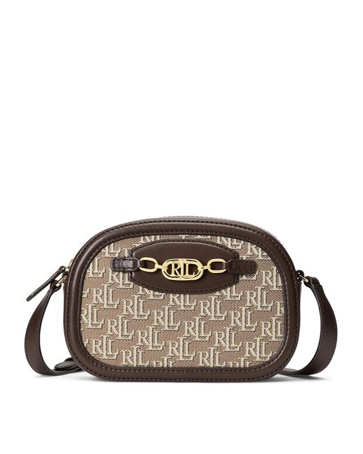 Lauren by Ralph Lauren Jordynn 20 Crossbody Handbag in Chestnut Brown