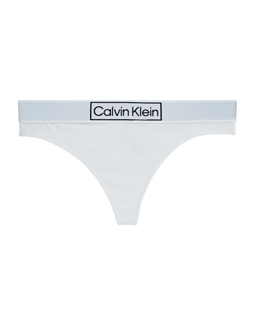 Calvin Klein Reimagined Heritage Thong in White Lyst