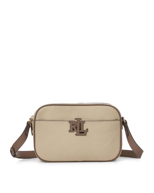 Lauren by Ralph Lauren Pebbled Leather Carrie Crossbody Handbag Lyst
