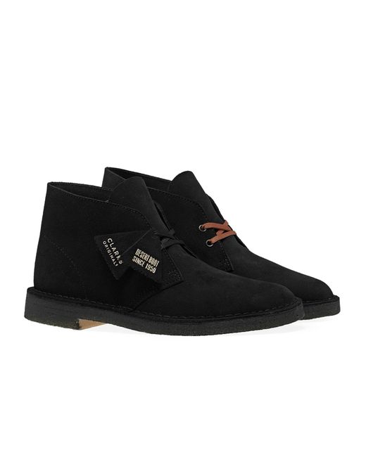 black clarks desert boots