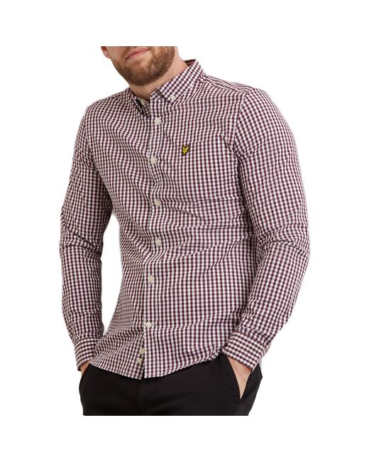 Lyle \u0026 Scott Slim Fit Gingham Shirt for 
