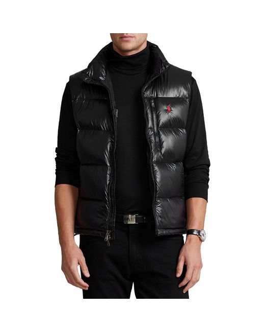 Polo Ralph Lauren El Cap Glossy Vest Jacket in Black for Men Lyst