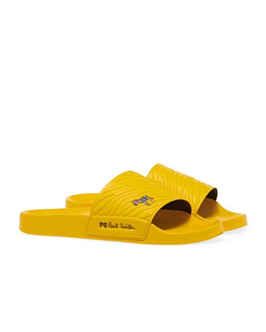 Paul Smith Summit Sliders in Yellow for Men | Lyst