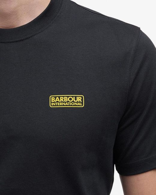 Barbour Black Small Logo T-Shirt Size: L for men