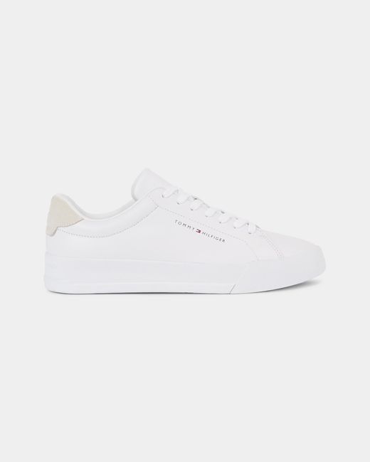 Tommy Hilfiger Natural Th Leather Court Trainers for men