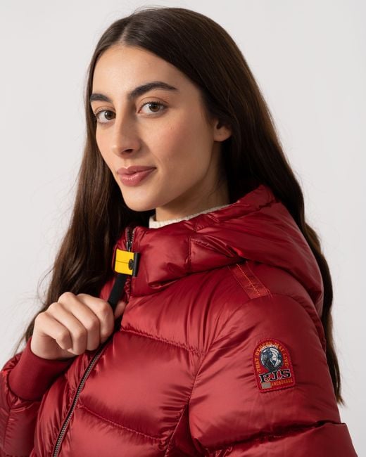 Parajumpers Red Mariah Hooded Down Bomber