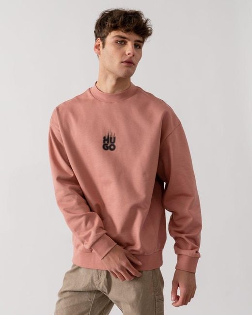 HUGO Red Durungu Crew Neck Sweatshirt for men