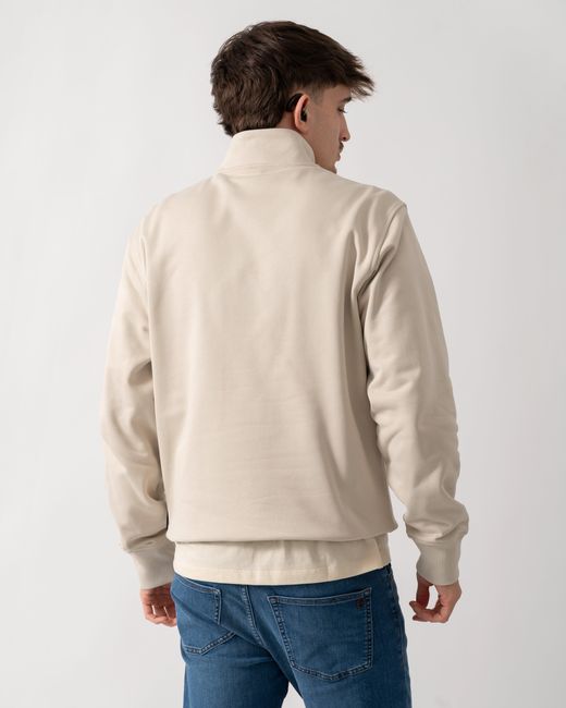Moose Knuckles Natural Hartsfield 1/4 Zip Sweatshirt for men