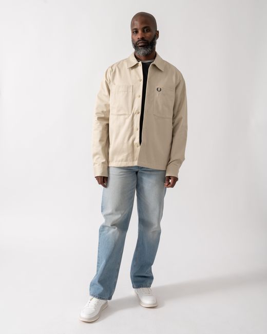 Fred Perry Natural Twill Overshirt for men