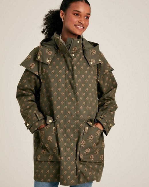Joules Green Edinburgh Waterproof Raincoat