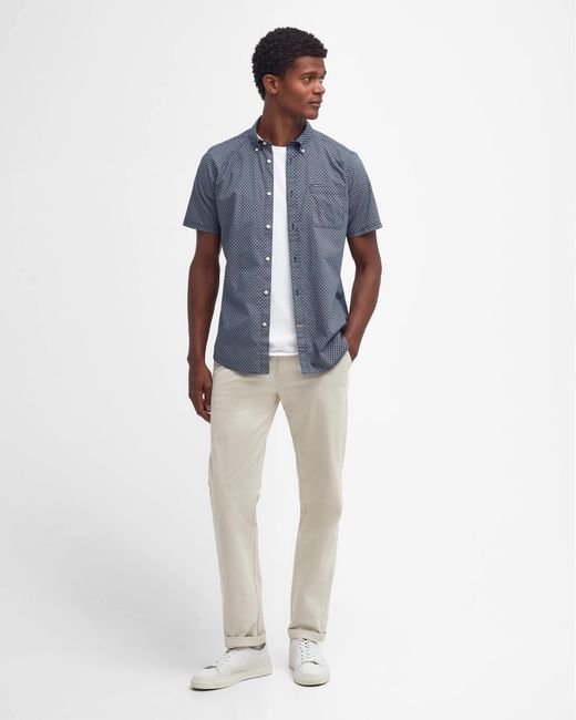 Barbour Blue Shell Tailored Shirt for men