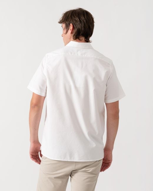 Paul Smith White Ps Casual Fit Short Sleeve Zebra Badge Shirt for men