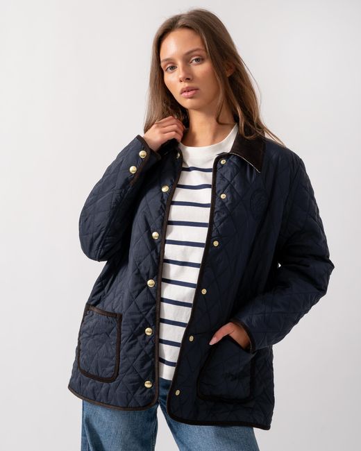 Joules Blue Quinn Quilted Jacket