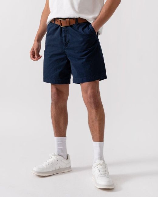 Belstaff Blue Rally Shorts for men