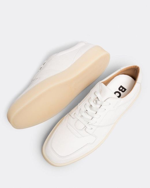 Boss White Clay Tennis Style Trainers for men