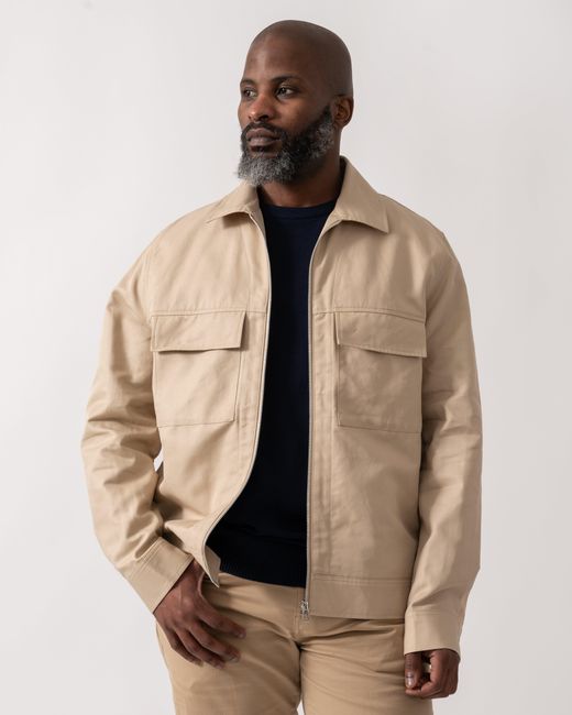 Paul Smith Natural Ps Zip Overshirt for men
