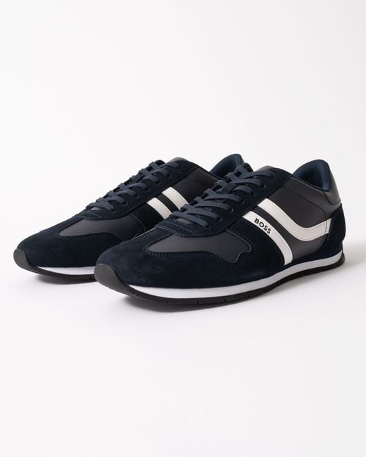 Boss Blue Levon Runn Pumi Trainers for men