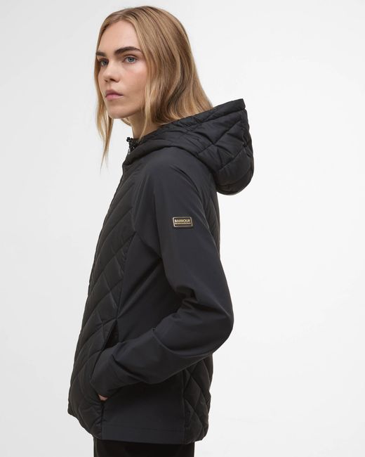 Barbour Black Dakota Quilted Sweatshirt