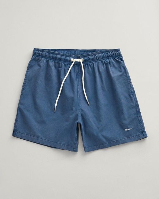 Gant Blue Sunfaded Swim Shorts for men