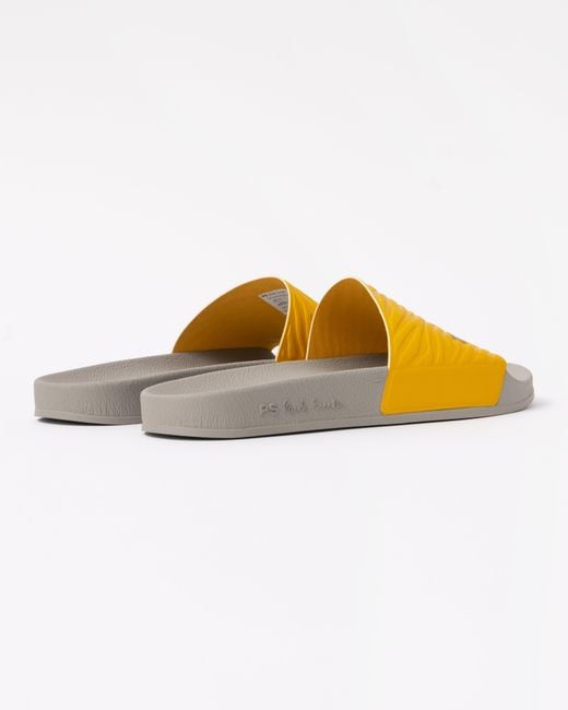 Paul Smith Yellow Zed Zebra Slides for men