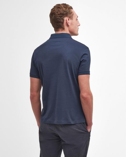 Barbour Blue Hirstly Tailored Polo Shirt for men