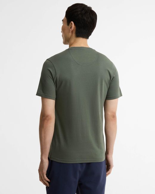 Barbour Green Small Logo T-Shirt for men