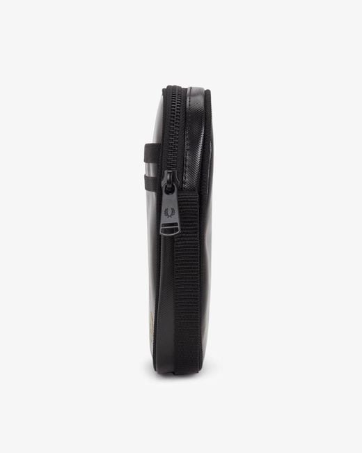 Fred Perry Black Tonal Classic Small Side Bag for men