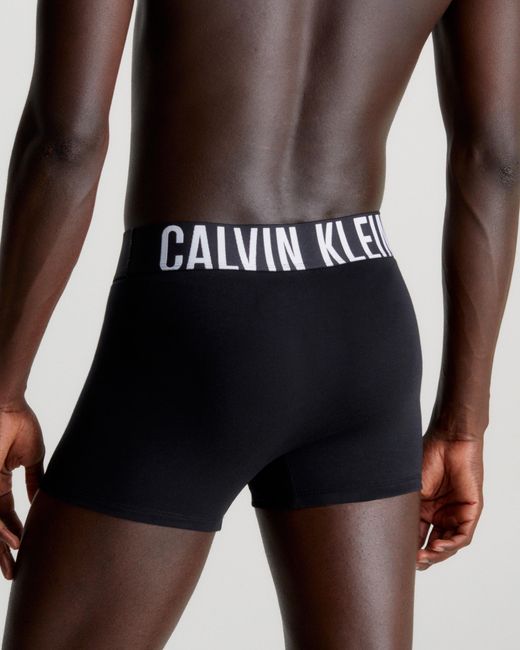 Calvin Klein Black 3 Pack Trunks - Intense Power for men